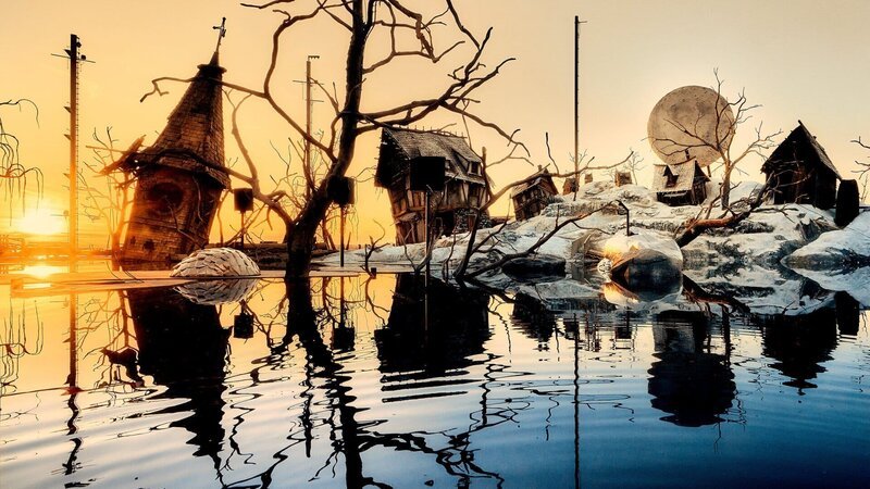 Die Bregenzer Seebühne in Winterkulisse von Philipp Stölzls Inszenierung „Der Freischütz“ – Bild: ZDF und Bregenzer Festspiele / Anja Köhler./Bregenzer Festspiele / Anja Köhl Die Bregenzer Seebühne in Winterkulisse von Philipp Stölzls Inszenierung „Der Freischütz“ – Bild: ZDF und Bregenzer Festspiele / Anja Köhler./Bregenzer Festspiele / Anja Köhl