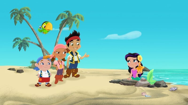 JAKE AND THE NEVER LAND PIRATES – „Save the Coral Cove!“ – Jake and his crew help Sandy the Starfish, Marina the Mermaid (Ariel Winter of „Modern Family“) and the other underwater creatures who live in the coral cove when Captain Hook threatens their home by searching for sunken treasure in the cove. – Bild: Disney /​ The Walt Disney Company Germany