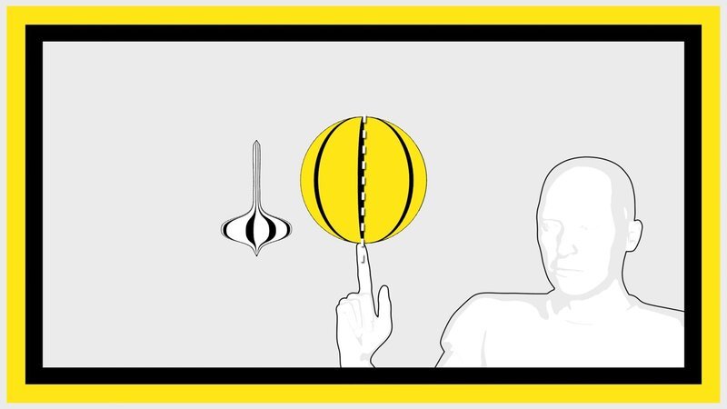 When you spin a basketball on your finger, you take advantage of a phenomenon called „gyroscopic stability“ to keep it balanced. – Bild: The National Geographic Channel