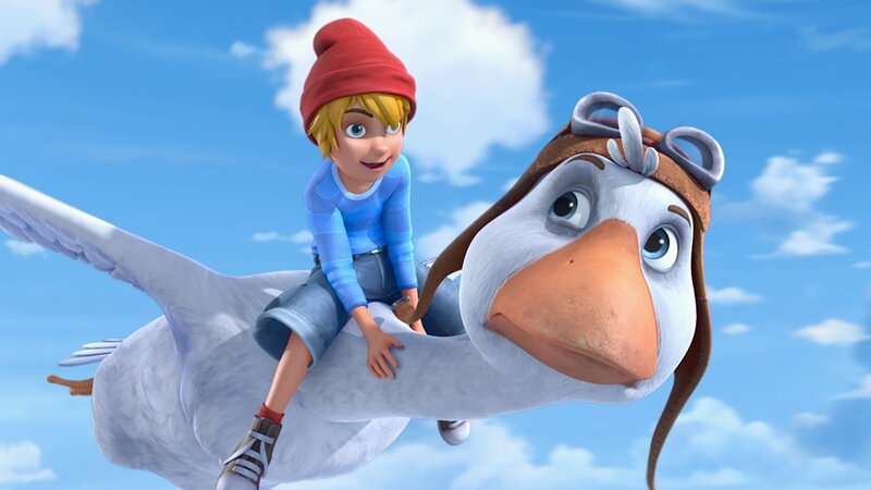 Nils und Martin machen sich auf die Reise. Sie wollen den Wildgänsen folgen. – Bild: BR/​Studio 100 Animation/​Studio 100 NV