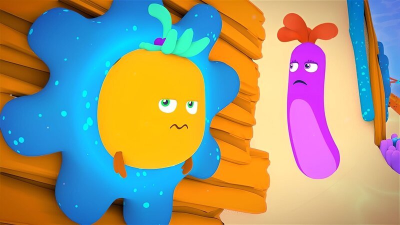 Buba und Keck streiten 1 – Bild: KiKA/​Bigchild Entertainment – Honorarfreie Verwendung gemäß AGB im redaktionellen Zusammenhang mit genannter Sendung bei Nennung „Bild: KiKA/​Bigchild Entertainment“