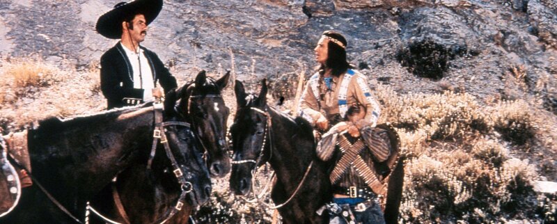 Miha Baloh (Capitano Quilvera), Pierre Brice (Winnetou). – Bild: 3sat