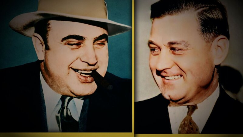 Das Bild des berühmten Gangsters Al Capone (l.) – Bild: uklibscre /​ THE HISTORY CHANNEL /​ A+E Global Media