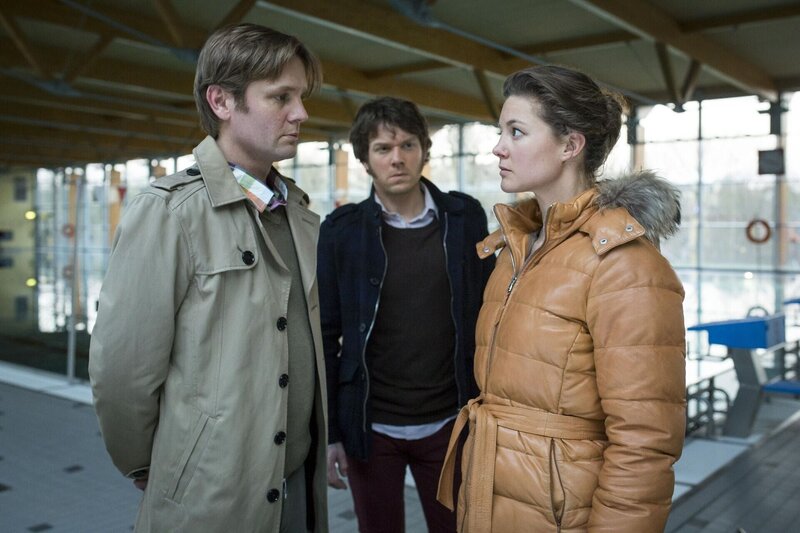 Dr. Thomas Sauer (Kai Ivo Baulitz), Tom Kowalski (Steffen Schroeder), Simone Belling (Cordelia Wege). – Bild: ZDF