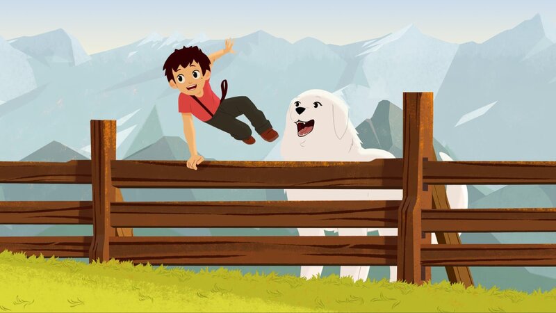 Sebastians Lieblingsabkürzung führt über das Feld von Bauer Ivan. – Bild: Gaumont Animation, PP Ani /​ ZDF