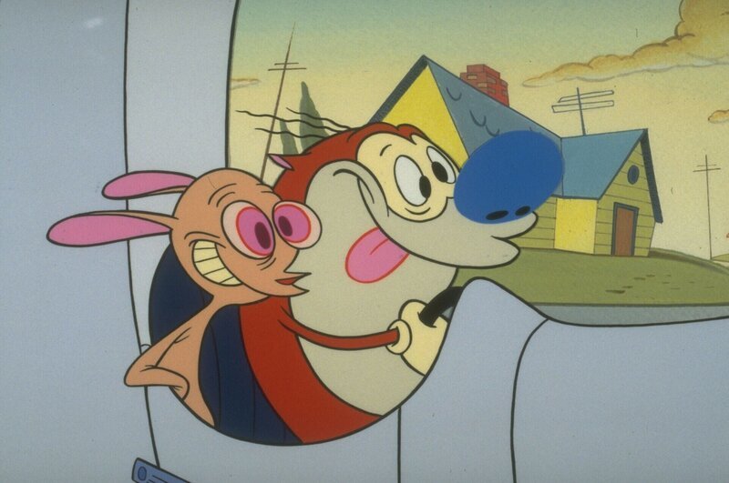 L-R: Ren Höek, Stimpson J. Cat – Bild: Nickelodeon