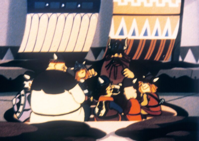 Die Wikinger staunen nicht schlecht, als sie die prächtig ausgestatteten Zelte der Wincas sehen. Die größte Überraschung ist, dass die schönen Matten und Teppiche nicht aus Beutezügen stammen, sondern von den Frauen selbst gewebt wurden. – Bild: ORF 1