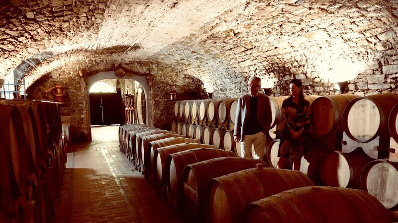 Historischer Weinkeller im Castello die Spessa – Bild: ZDF und ORF/​GS-Film