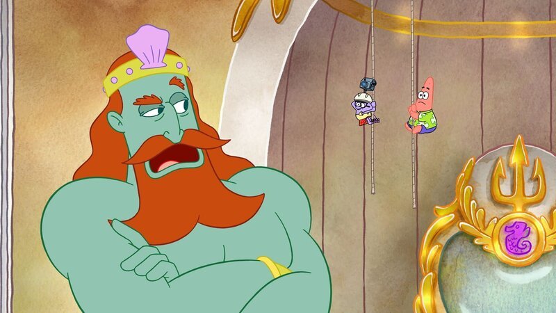 v.li.: King Neptune, Squidina, Patrick – Bild: Paramount