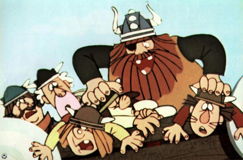 Winkingerchef Halvar bringt seine Leute zur Räson – auf seine ganz spezielle Art. – Bild: ZDF/​EM.TV