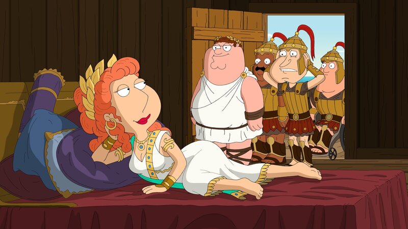 (v.l.n.r.) Lois Griffin; Peter Griffin; Cleveland Brown; Glenn Quagmire; Joe Swanson – Bild: Twentieth Century Fox Film Corporation