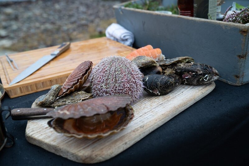 Bergen, Norway – Scallops, sea urchins and horse mussels. – Bild: Studio Ramsay and all3media international Lizenzbild frei