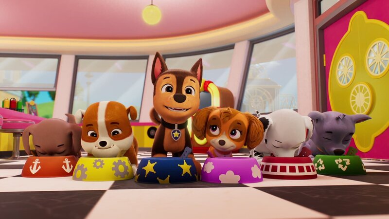 v.li.: Zuma, Rubble, Chase, Skye, Marshall, Rocky – Bild: Paramount