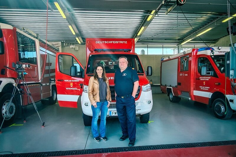 Andreas Reiter und seine Feuerwehrkollegen haben vielen Menschen in Deutschfeistritz beim Hochwasser 2024 das Leben gerettet. – Bild: BFILM /​ ORF