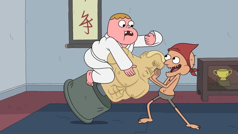 v.li.: Clarence, Sumo – Bild: TM & © CARTOON NETWORK. A TIME WARNER COMPANY. ALL RIGHTS RESERVED.