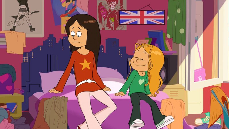 Wendy ist völlig ratlos, aber Marine hat schon eine Idee, was sie zum Sommerfest anziehen könnte. – Bild: NDR/​Bamboo Production/​Samka Productions