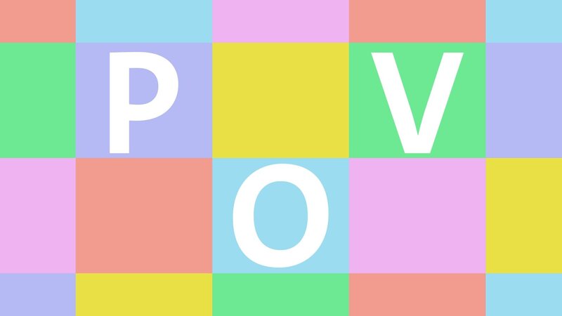 Key Visual/​Cover Sendereihenbild mit Typo zu „POV – So hab ich das noch nie gesehen!“. Bei POV erzählen dir echte Menschen ihre Geschichten zu gesellschaftlich relevanten Themen – ungeschönt und direkt aus dem Leben gegriffen. POV zeigt ganz konkret, was Rechte, Grundwerte und Demokratie im Alltag bedeuten. – Bild: BR/​Christiane Böhm/​Montage: BR