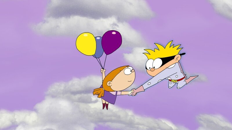 Kalli möchte ein Super-Kalli sein und, schwupps, ist er riesig stark und super schnell. – Bild: RBB/​MDR/​MotionWorks