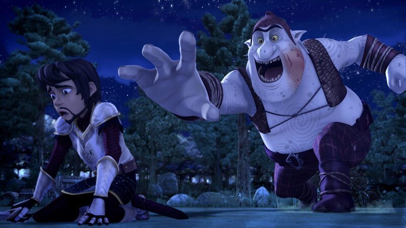 Der eingebildete Hugo Capet hat sich mit einem Oger angelegt. – Bild: SWR/​Blue Spirit Productions/​TéléTOON+/​Canal+