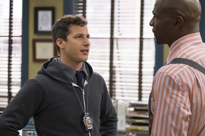 Jake Peralta (Andy Samberg, l.); Terry Jeffords (Terry Crews, r.) – Bild: NBCUniversal Media, LLC