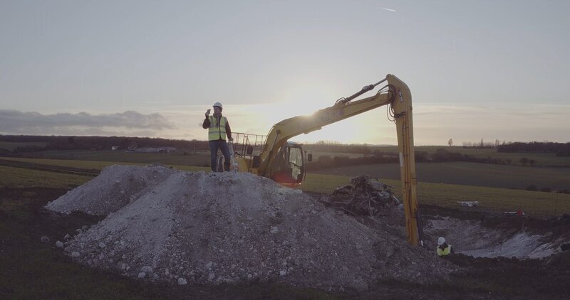 Kent, England – Marty Morgan at V2 dig, Horton Kirby, Kent, UK. – Bild: National Geographic /​ Martin Kemp