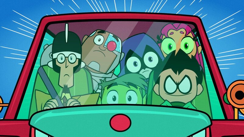 v.li.: Doctor Light, Cyborg, Beast Boy, Raven, Robin, Starfire – Bild: The Cartoon Network, Inc.