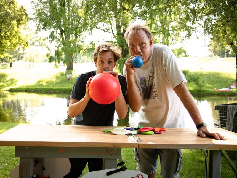 Tobi mit Herausforderer Wulf – Bild: BR/​Hans-Florian Hopfner