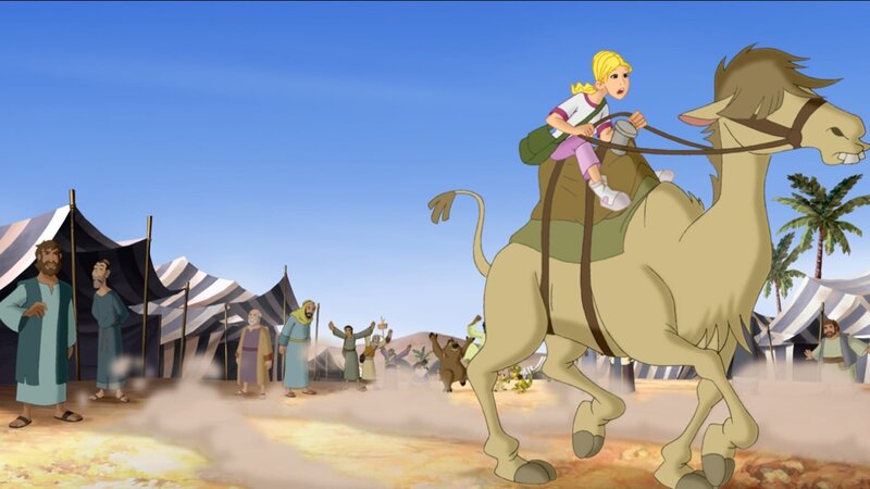 Cora muss beim Kamelrennen antreten. – Bild: KI.KA/​Cross Media/​Beta/​Trickcompany