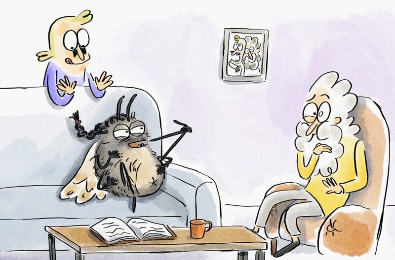 Die Motte hat drei Millionen Haare, genau wie ein Eichhörnchen. Aber wozu? – Bild: Folimage/​Ex Nihilo