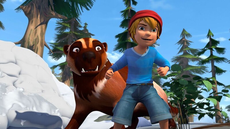 Es ist gut, einen Freund wie Guilio zuhaben. Er kann sogar einen Wolf in die Flucht schlagen. – Bild: BR/​Studio 100 Animation/​Studio 100 NV