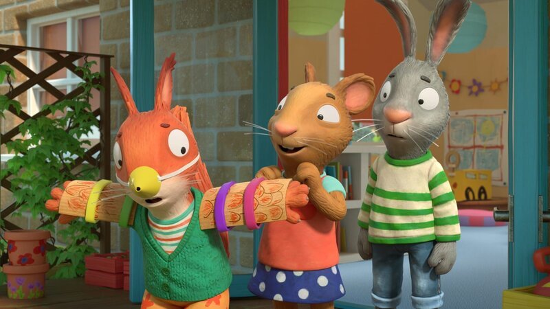 Jamila möchte zu gern fliegen – Pip und Posy liefern die Hilfsmittel. – Bild: ZDF/​Magic Light Pictures LTD 2023