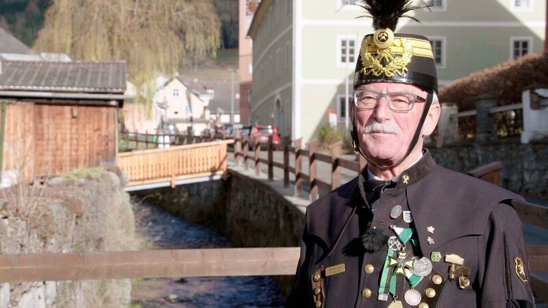 Gerhard Zach – Ehrenbergmann Knappschaft Vordernberg. – Bild: ORF/​Clever Contents