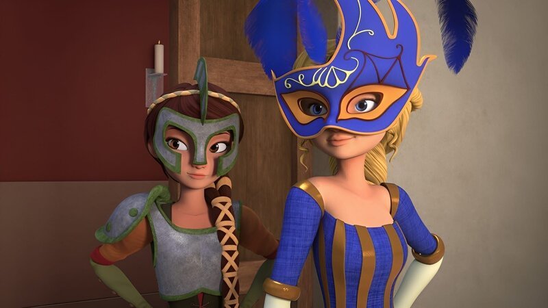 Lisa und Bianca gehen auf einen Maskenball. – Bild: HR/​Grupo Alcuni