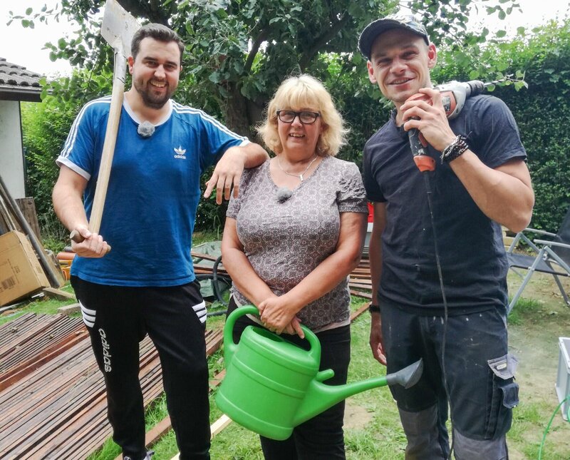 V.l.: Marco, Liane und Martin – Bild: TVNOW /​ Tokee bros.