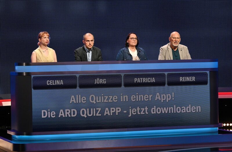 Die Kandidat:innen: Celina Dienstag, Jörg Hoffmann, Patricia Ginetto und Reiner Schreiber. – Bild: ARD/​Uwe Ernst