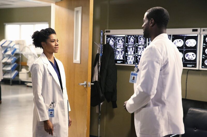 L-R: Dr. Maggie Pierce (Kelly McCreary) und Dr. Ethan Boyd (Lance Gross) – Bild: PLURIMEDIA (ABC /​ Adam Taylor)
