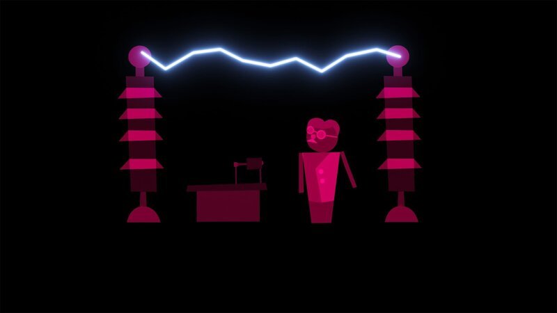 Der Stromkrieg: Ein Duell mit wechselnder Unterstützung. Nikola Tesla arbeitet für Edison an der Verbesserung seiner Gleichstromdynamos. Als Edison sich weigert, ihm die versprochene Prämie zu zahlen, wechselt er zum Konkurrenten Westinghouse, der auf Wechselstrom setzt. Heute sind sowohl Gleichstrom als auch Wechselstrom in Gebrauch. – Bild: ZDF