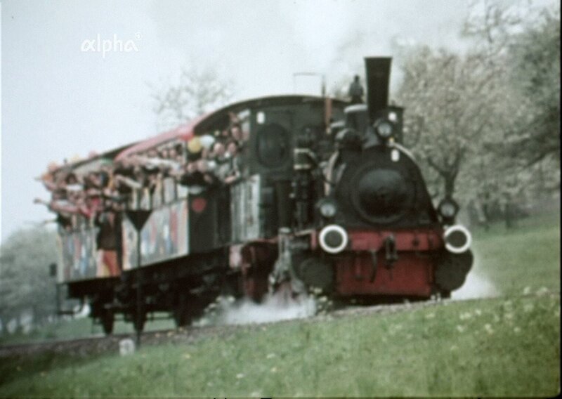 Die Bahn wirbt mit Flower-Power anno 1972. – Bild: BR