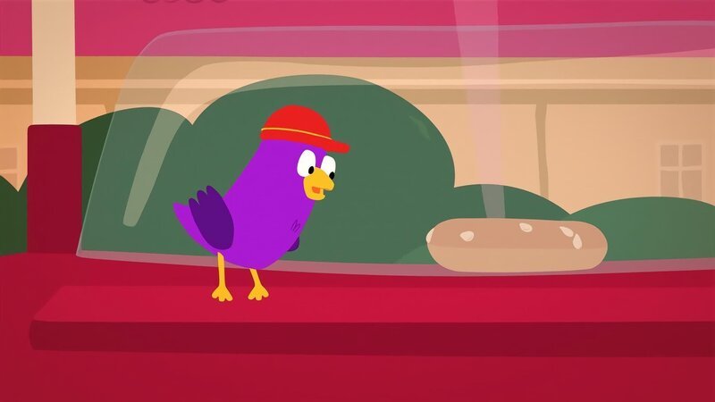 Fieps möchte vom Bagel probieren. – Bild: rbb/​mdr/​bigchild