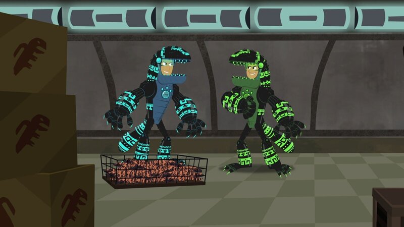 Martin und Chris (li.) sammeln alle Gila-Krustenechsen ein, um sie in der Wildnis wieder freizulassen. – Bild: SUPER RTL