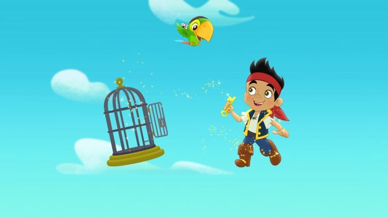 JAKE AND THE NEVER LAND PIRATES – „Captain Hook’s Parrot“ – (DISNEY JUNIOR/​DISNEY CHANNEL) SKULLY, JAKE – Bild: Disney Junior