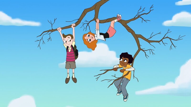 L-R: Milo Murphy (voiced by ‚Weird Al‘ Yankovic), Melissa Chase (voiced by Sabrina Carpenter), Zack Underwood (voiced by Mekai Curtis) – Bild: Courtesy of Disney+