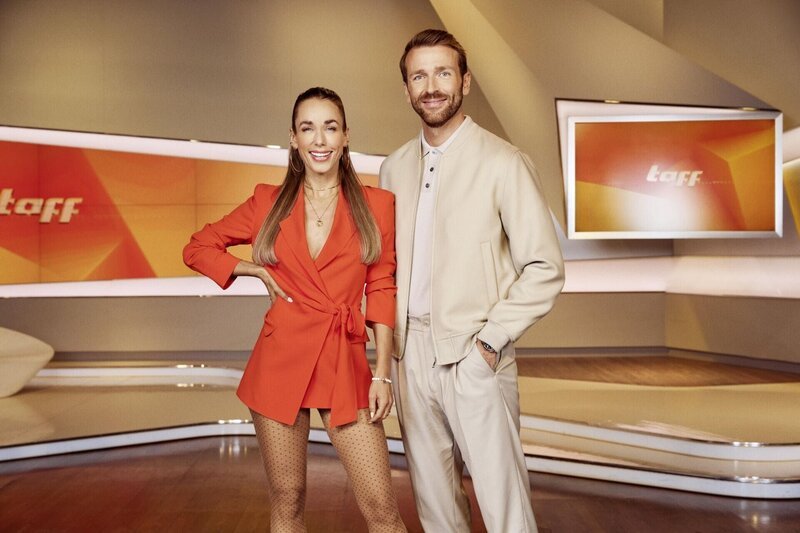 Annemarie Carpendale (l.); Christian Düren (r.) – Bild: ProSieben /​ Marina Geckeler