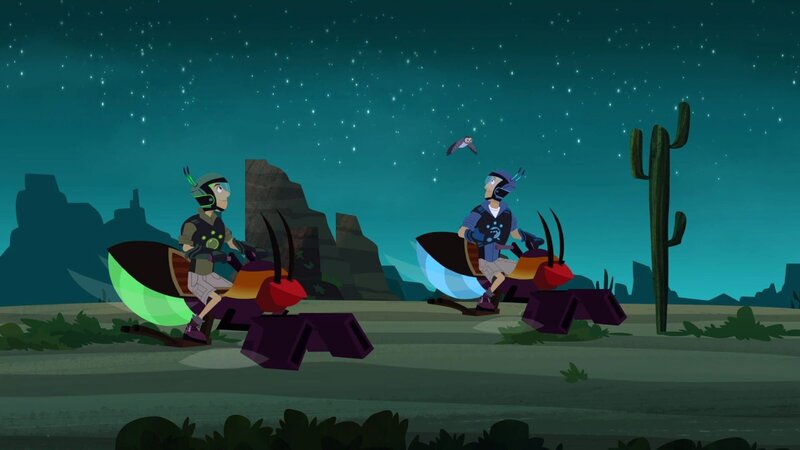 Martin (li.) und Chris machen sich auf die Suche nach Jimmy und Chloe. – Bild: SUPER RTL