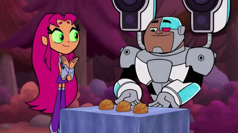 v.li.: Starfire, Cyborg – Bild: TM and The Cartoon Network, Inc.