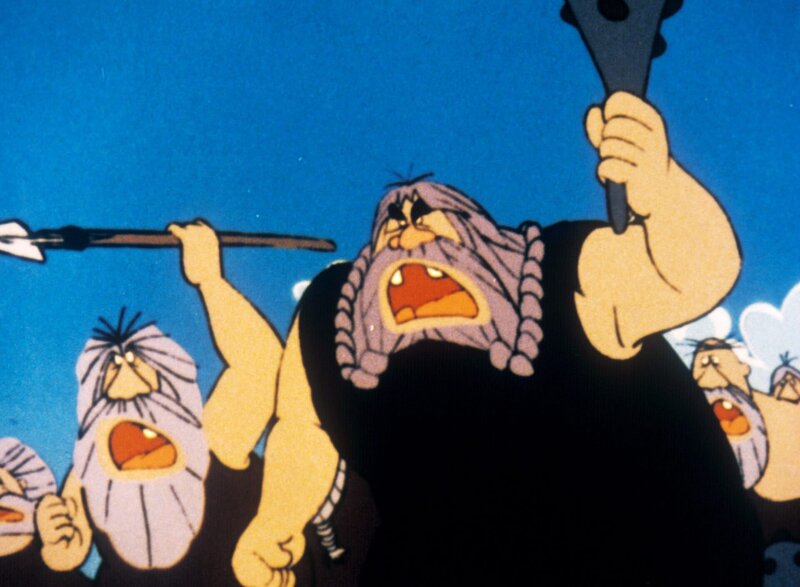 Die Graumänner werden in die Flucht geschlagen. – Bild: ORF/​Apollo Filmverleih