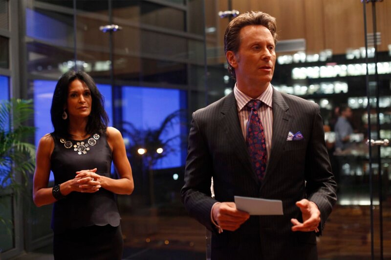 LAW & ORDER: CRIMINAL INTENT -- „Cadaver“ -- Pictured: (right) Steven Weber as Ben Langston -- Photo by: Will Hart/​USA Network – Bild: 13th Street