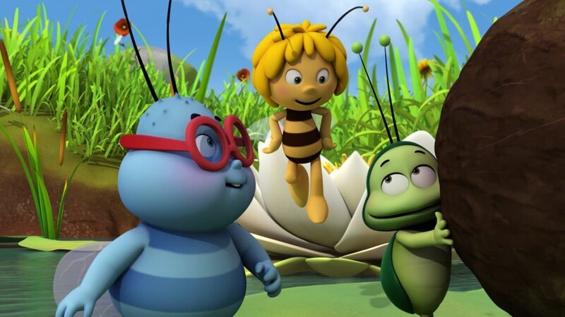 Walter und Ben wollen Maja etwas Besonderes schenken. – Bild: ZDF/​Studio100 Animation