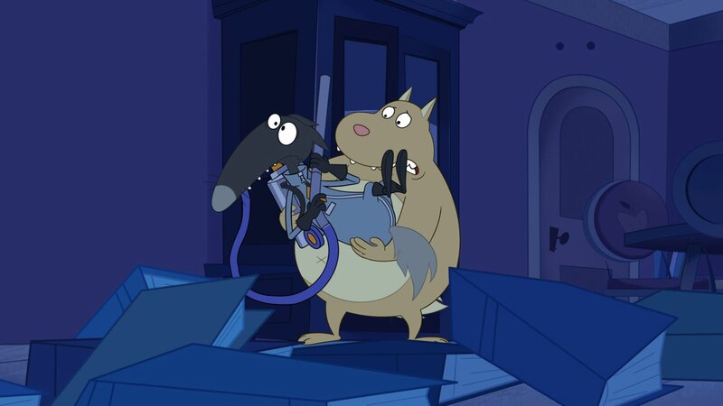 Auch ein Geisterjäger hat mal Angst. – Bild: KiKA/​Samka Productions