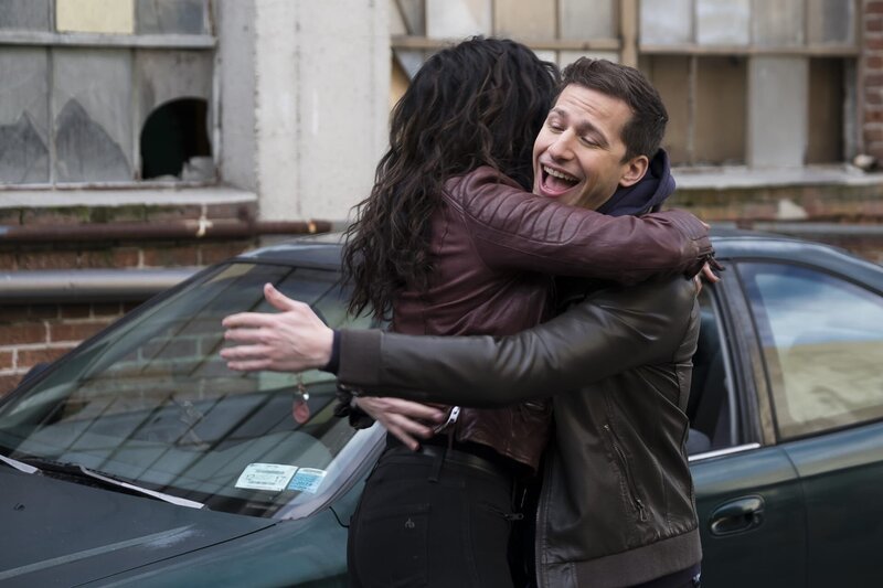 Rosa Diaz (Stephanie Beatriz, l.); Jake Peralta (Andy Samberg, r.) – Bild: NBCUniversal Media, LLC /​ John P. Fleenor